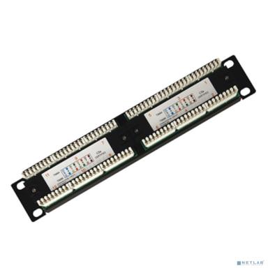 Rexant (04-0025) Панель коммутационная 10", 1U, 12 портов UTP, RJ-45, CAT 5e