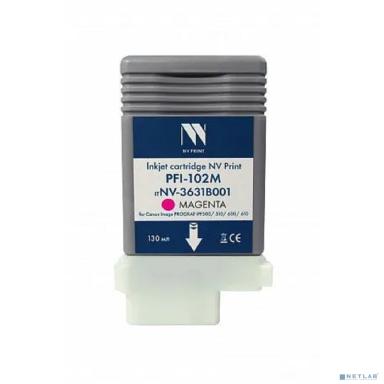 Струйный картридж NV Print PFI-102M (NV-3631B001) Magenta для Canon ImagePROGRAF iPF500/510/600/610 (130 мл) 