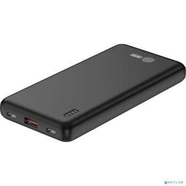 Мобильный аккумулятор Cactus CS-PBFSAA-10000 10000mAh 4.5A USB-A/2xUSB-C черный