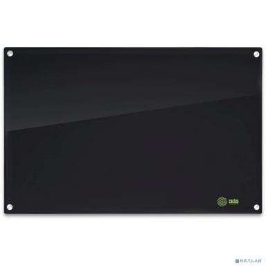 Cactus доска стеклянная  CS-GBD-65X100-BK-TM Сквозное крепление стеклянная черный 65x100 стекло крепления