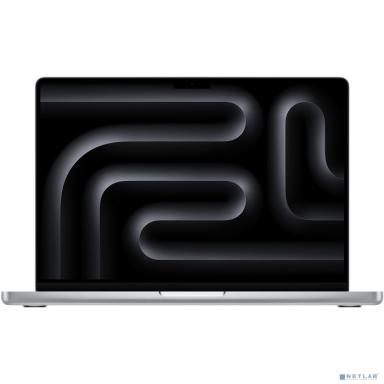 Apple MacBook Pro 14-inch 2024 [MW2W3ZP/A] (КЛАВ.РУС.ГРАВ.) 14" Silver (M4 10C CPU 10C GPU/16Gb/512GB SSD/рекоменд.переходник 11007065}