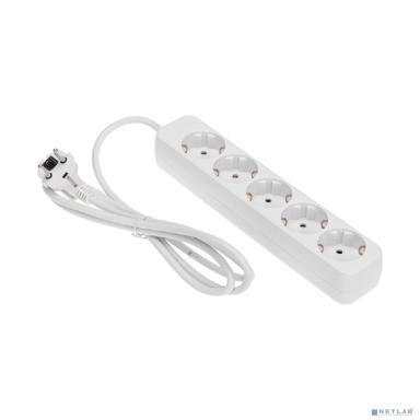 Rexant (13-4028) Удлинитель STANDARD 5 гнезд, 1,5м, 3х1,0мм?, с/з, белый