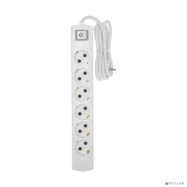 Rexant (13-4115) Удлинитель PREMIUM 6 гнезд, 1,5м, 3х1,5мм?, с/з, с выключателем, белый