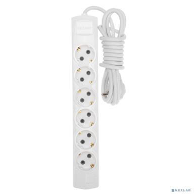 Rexant (13-4113) Удлинитель PREMIUM 6 гнезд, 3м, 3х1,5мм?, с/з, белый