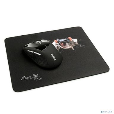 Коврик PM-H15 mouse Dialog - черный с рисунком мышки