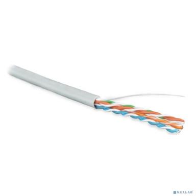 Кабель информационный Hyperline UUTP4R-C5E-S24-IN-LSZH-GY-305 кат.5E UTP 4 пары 24AWG LSZH внутренний 305м серый
