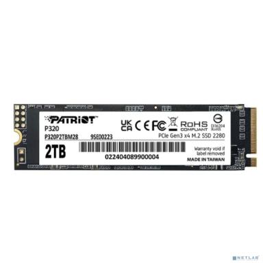Накопитель SSD Patriot PCIe 3.0 x4 2TB P320P2TBM28 P320 M.2 2280
