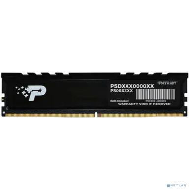Память DDR5 8GB 5200MHz Patriot PSP58G520081H1 Signature Premium RTL PC5-41600 CL42 DIMM 288-pin 1.1В single rank с радиатором Ret