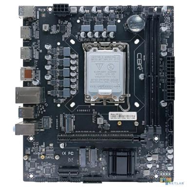 CBR H610 OEM { Chipset H610, Socket 1700, 2*DDR4, mATX, DP+2*HDMI, 1*PCIEx16,1*PCIEx1,2*M.2(NVME,SATA), 3*SATA3, 4*USB 2.0 + 2*USB3.0, LAN 1Gb} БЕЗ УПАКОВКИ (20ШТ В КОРОБЕ)