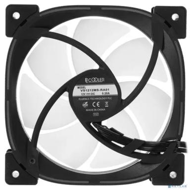 Кулер для корпуса/ PCCooler EF120 ARGB BK (120x120x25mm, 4-pin PWM, ARGB, 37.98CFM, 25.7dBA, 1500RPM, Black)