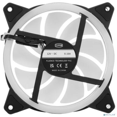Кулер для корпуса/ PCCooler F3 T120 ARGB BK (120x120x25mm, 4-pin PWM, ARGB, 46CFM, 21.6dBA, 1800RPM, Black)