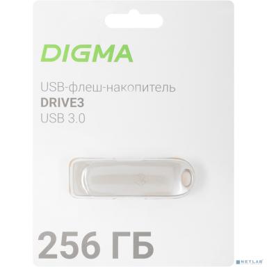 Digma USB Drive 256GB DRIVE3 DGFUM256A30SR USB3.0 серебристый