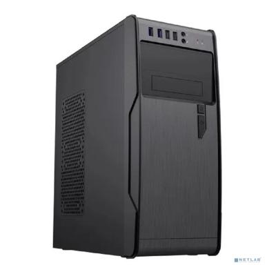 PowerCool Компьютерный корпус без ТМ, S1008BK-2U3C-NP NP (MidiTower, БЕЗ БП, Black, 2*USB3.0+2*USB Type-C +HD Audio) 