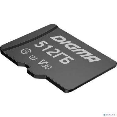 Micro SecureDigital 512GB Digma CARD30 V30 + adapter DGFCA512A03