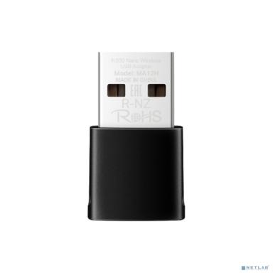 Mercusys MA12N Сверхкомпактный USB-адаптер с поддержкой Wi-Fi N300