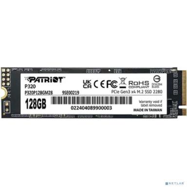 Накопитель SSD Patriot PCIe 3.0 x4 128GB P320P128GM28 P320 M.2 2280