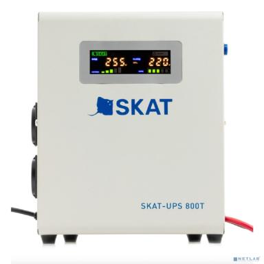ИБП БАСТИОН SKAT-UPS 800T источник питания Line-Interactive 220В, 800ВА, работает от 1 внешней АКБ (4502)