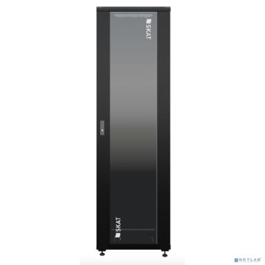 БАСТИОН SKAT TB-32R660GF-B Шкаф напольный универсальный серверный 32U 600х600мм, дверь стеклянная (4404) {1.5 года гарантия}