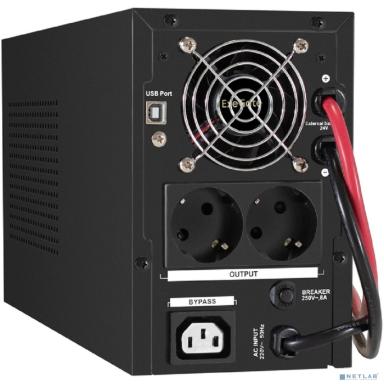 Exegate EX296805RUS Комплект ИБП EX295987RUS + батарея 100Ач EX285656RUS 2шт (инвертор, синус, для котла) SineTower SZ-1000.LCD.AVR.2SH.1C13.USB <1000VA/800W, чистый синусоида, LCD дисплей, AVR, 2*Sch
