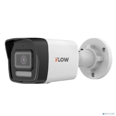 iFLOW F-IC-1142CM(2.8mm) Eco 4Мп уличная цилиндрическая IP-камера с гибридной Smart-подсветкой и встроенным микрофоном