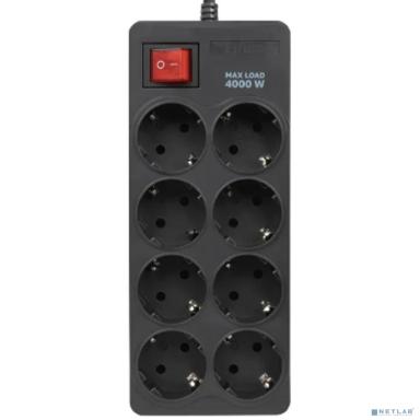 Filum Сетевой фильтр FL-SP8-5.0M-16, 4000 Вт., 8 розеток, шнур 5.0 м., черный {00-01095527}