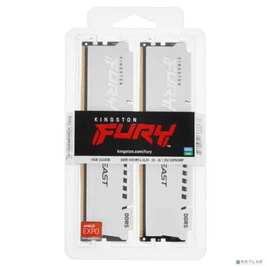 Память DDR5 2x32GB 6000MHz Kingston KF560C36BWEK2-64 Fury Beast RTL Gaming PC5-48000 CL36 DIMM 288-pin 1.35В dual rank с радиатором Ret