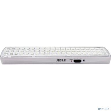 БАСТИОН SKAT LT-602400 LED Li-ion светильник аварийного осв-ния 60 свет-дов резерв 1,5/4ч пластик (2459)
