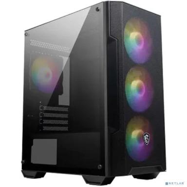 Корпус MSI MAG Forge M100A черный без БП mATX 2x120mm 2xUSB2.0 1xUSB3.0 audio bott PSU