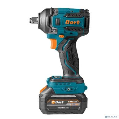 Bort ГАЙКОВЕРТ АККУМУЛЯТОРНЫЙ BORT BSR-21U (2х4АЧ+ЗУ) [93418477] { 800 Нм, 0-2700 об/мин, акб Li-Ion, аккумуляторная система Makita 18V LXT 18 В, вес 1.4 кг }