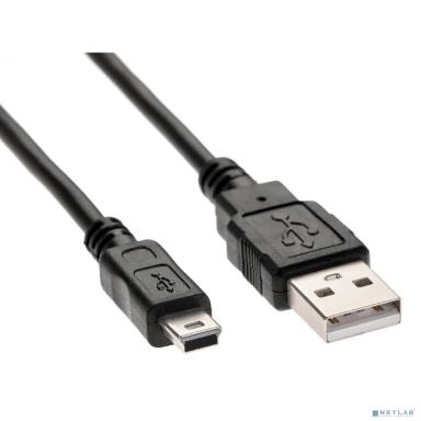 Bion Кабель интерфейсный USB 2.0 AM/miniBM 5P, 0.5м, черный [BXP-CCP-USB2-AM5P-005]