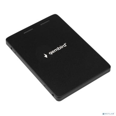 Gembird Адаптер для SSD M.2 SATA в корпус 2,5", алюминиевый корпус, черный, блистер (MF-SATA-M2)