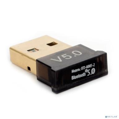 Gembird Адаптер Bluetooth, ультратонкий корпус, v.5.0, 20 метров, USB (BTD-MINI5-2)