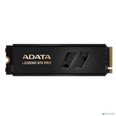 Твердотельный накопитель/ ADATA SSD LEGEND 970 PRO, 2000GB, M.2(22x80mm), NVMe 2.0, PCIe 5.0 x4, 3D NAND, R/W 14000/10000MB/s, IOPs 1 800 000/1 300 000, TBW 1480, DWPD 0.4, with Heat Sink (5 лет)
