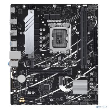 Материнская плата ASUS PRIME B760M-R D4, LGA1700,2xDDR4,(90MB1HA0-M0EAY0)