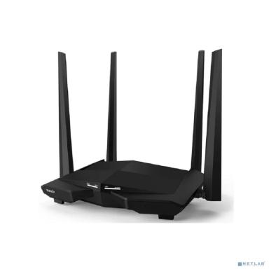 Tenda AC10 Двухдиапазонный гигабитный Wi-Fi роутер AC1200 до 300 Мбит/с на 2,4 ГГц + до 867 Мбит/с до 5 ГГц, LAN 3x1 Гбит/с, WAN 1x1 Гбит/с, 4*5dBi внешние антенны
