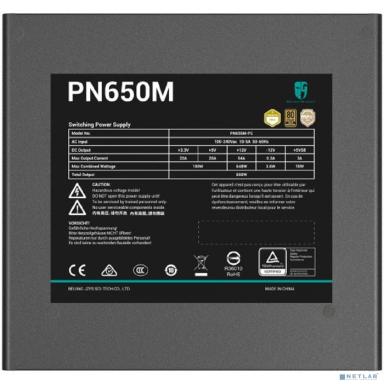 GAMERSTORM Блок питания PN650M (ATX 3.1, 650W, Full Cable Management, PWM 120mm fan, Active PFC, 80+ GOLD, Active PFC + Full Bridge SRC LLC + DC/DC, Gen5 PCIe) RET