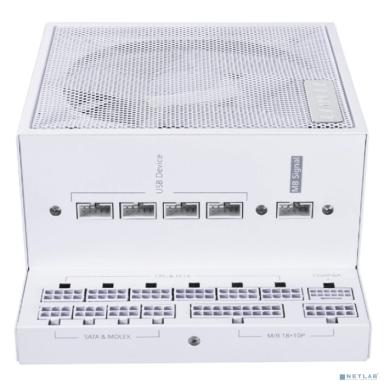 Lian Li  Блок питания  EG0850 / White / ATX 3.1, 850W, 80 PLUS Platinum, PCIe 5.1, APFC, USB HUB, 120mm FDB Fan, Fully Modular / G9P.EG0850.WE00.RU