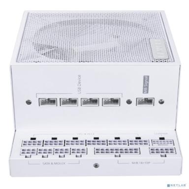 Lian Li  Блок питания  EG1000 / White / ATX 3.1, 1000W, 80 PLUS Platinum, PCIe 5.1, APFC, USB HUB, 120mm FDB Fan, Fully Modular / G9P.EG1000.WE00.RU