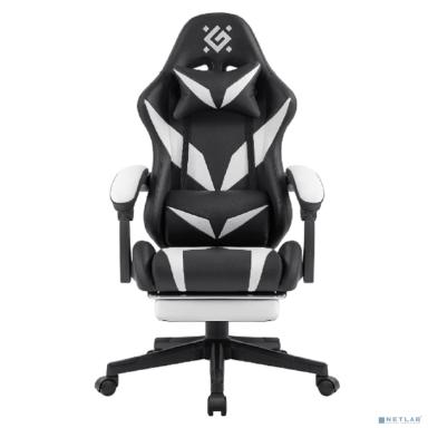 Игровое кресло Aspect  Чер/Белый,класс 4,PU,подножка DEFENDER