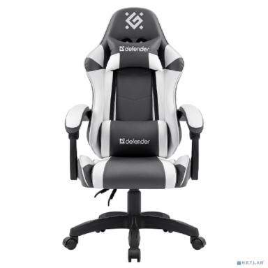 Игровое кресло Fortune Серый/белый,класс 4,PU DEFENDER