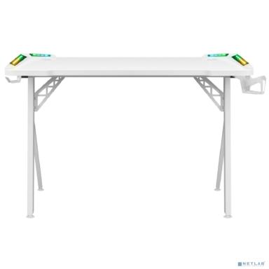 Игровой компьютерный стол Foton RGB,подвес кружки+гарн., белый DEFENDER (64308)