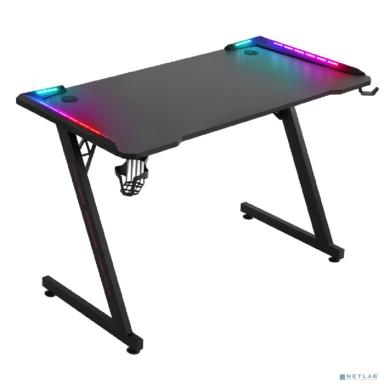 Игровой компьютерный стол Jupiter RGB,подвес кружки+гарн., черн. DEFENDER