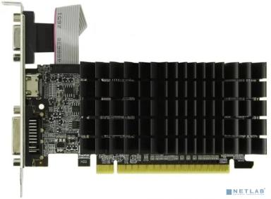 Видеокарта AFOX Geforce G210 LP 1GB, DDR3 64-bit, VGA/DVI/HDMI  Fan (AF210-1024D3L5) RTL 