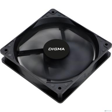 Вентилятор Digma DFAN-120-9 120мм черный 3-pin 4-pin (Molex)Ret