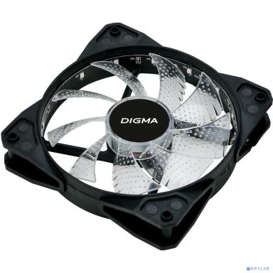Вентилятор Digma DFAN-FRGB2 RGB 120мм черный 3-pin 4-pin (Molex)  Ret