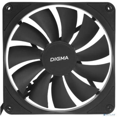 Вентилятор Digma DFAN140PWM-1BK 140мм черный 4-pin Ret