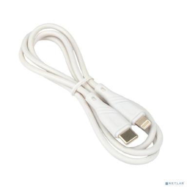 Cablexpert Кабель USB2.0 Lightning/Type-C, 2.1А, 20Вт, PD, медь, Mobile1, 1м, белый, коробка (CCB-USB2-CMAPO1-1MW)