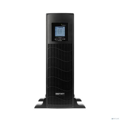 Источник бесперебойного питания SMARTWATT UPS DATA 3kVA линейно-интерактивный SIN, мощность 3000/2400 ВА/Вт, стоечный/напольный, LCD дисплей, IEC C13 - 6 шт., Shuko CEE7/4 - 1 шт.