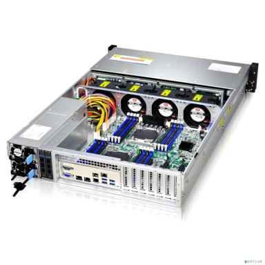 Gooxi RMC2112-670-HS-NV 2U 12x 3.5" (2.5") SATA/SAS/NVMe; 2x 2.5" rear SAS/SATA;  backplane 3xSFF-8643 + 6x slimSASx8;  MB EEB/CEB/ATX/Micro ATX; 7x LP slots;  2x1300W(EU power cables), rail