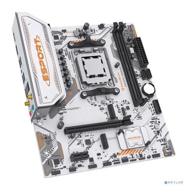 MAXSUN MS-eSport B850M WIFI ICE (Socket AM5, mATX, 2*DDR5(96Gb), DP/HDMI,  2*SATA3, 2*M.2,  1*PCIEx16/1*PCIEx1, 2*USB2.0, 4*USB 3.0, Bluetooth,  Wi-Fi 802.11ax, RTL)